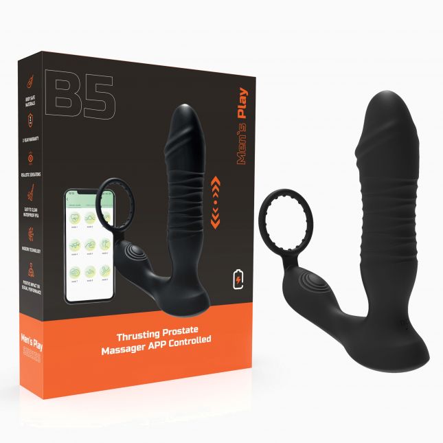 Масажер простати - Erospace Men’s Play Thrusting Prostate Massager APP Controlled B5