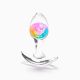 Анальна пробка NS Novelties Cosmic Glams - Small - Rainbow