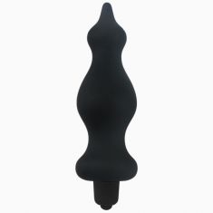 Анальна пробка з вібрацією Adrien Lastic Bullet Amuse Black, макс. діаметр 3,9 см