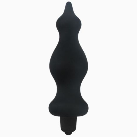 Анальна пробка з вібрацією Adrien Lastic Bullet Amuse Black, макс. діаметр 3,9 см