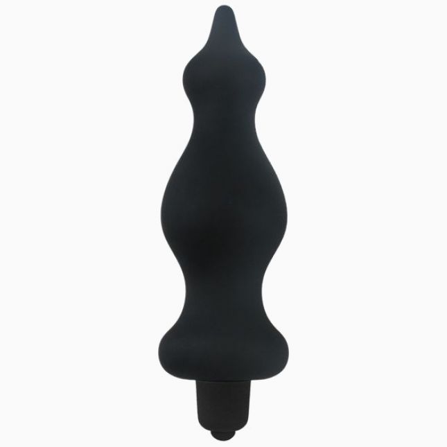 Анальна пробка з вібрацією Adrien Lastic Bullet Amuse Black, макс. діаметр 3,9 см
