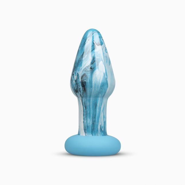 Стеклянная анальная пробка Gildo - Ocean Curl Glass Butt plug