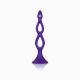 CalExotic Booty Call Silicone Triple Probe - тройная полая анальная пробка, 10,25х3,25 см (фиолетовый)