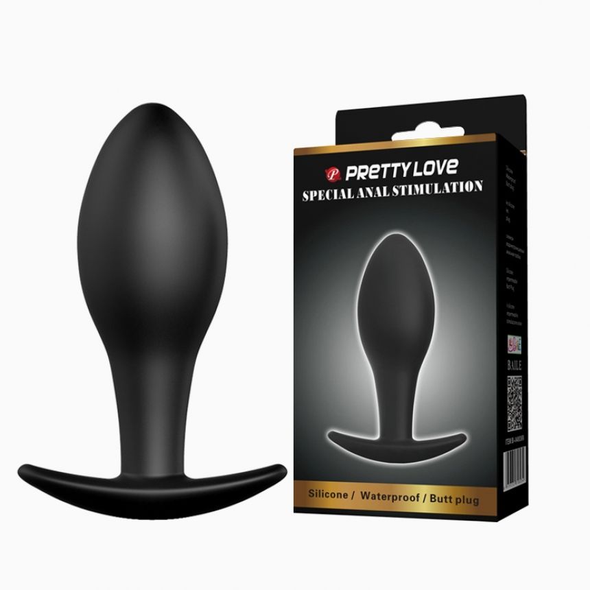 Анальна пробка - Pretty Love Special Anal Stimulation Butt Plug Black Анальна пробка - Pretty Love Special Anal Stimulation Butt Plug Black