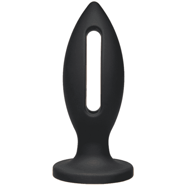 Doc Johnson Kink Lube Luge Premium Silicone Plug 6" - силиконовая анальная пробка, 14х5 см (черный)