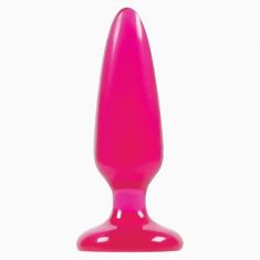 Анальная пробка Pleasure Plug Small, 10х3,5 см (розовый)
