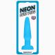 Анальна пробка - Neon Butt Plug, синій