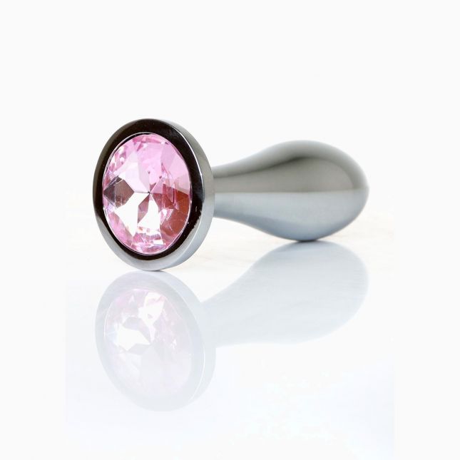 Анальна пробка - Jewellery Silver Plug M Pink