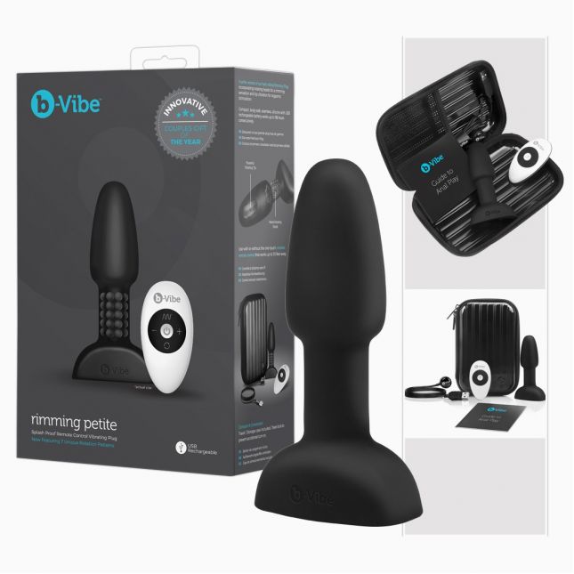 Анальна пробка - b - Vibe Rimming Petite Black