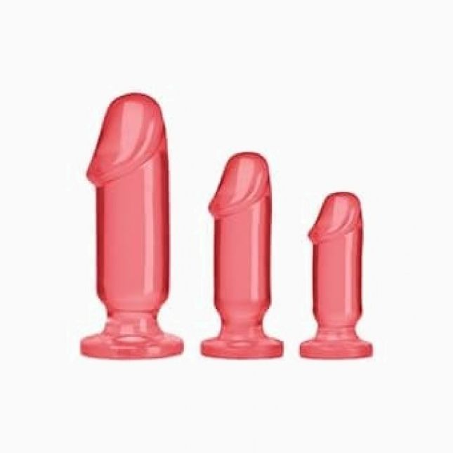 Doc Johnson Anal Starter Kit - набор анальных пробок (розовый)