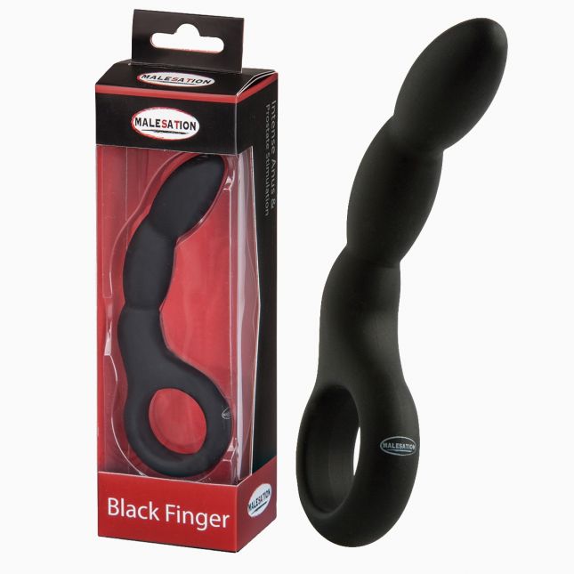 Анальна пробка - MALESATION Black Finger