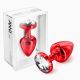 Анальна пробка - ANNI round red T1 Analplug