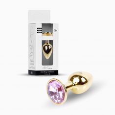 Анальна пробка - Jewellery Gold Plug Light Pink