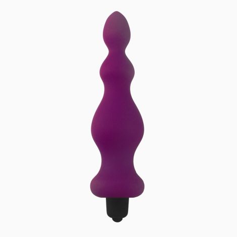 Анальна пробка з вібрацією Adrien Lastic Bullet Amuse Purple, макс. діаметр 3,9 см