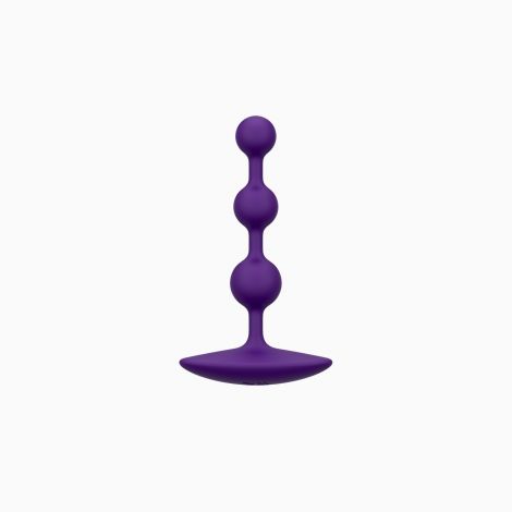 Анальне намисто Romp Amp Dark Purple, силікон, макс. діаметр 2,6 см