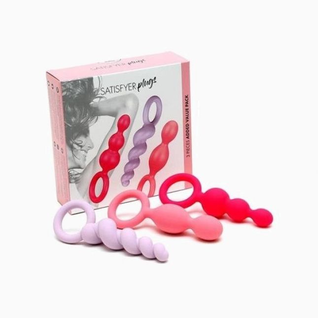 Набір анальних пробок - Satisfyer Plugs Colored