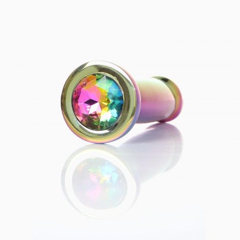 Анальна пробка - Jewellery Multicolour Penis Plug Clear M