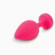 Gvibe Gplug - Маленькая дизайнерская анальная пробка с вибрацией, 8х2.8 см (розовый)