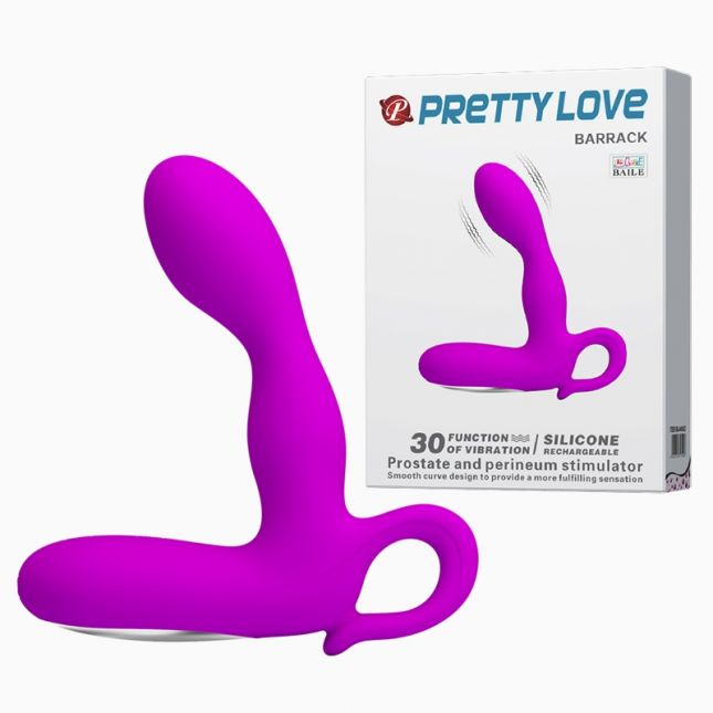 Массажер простаты - Pretty Love Barrack Prostate Stimulator Vibro Black