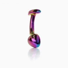 Анальна пробка - Jewellery Multicolour Curved Plug M