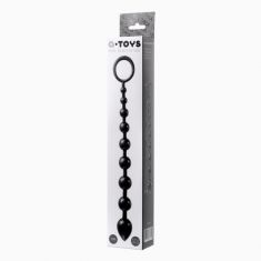 Анальный стимулятор - A-Toys, Anal chain, silicone, black, 28,3 cm Анальный стимулятор - A-Toys, Anal chain, silicone, black, 28,3 cm