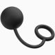 Анальна кулька Tom of Finland Silicone Cock Ring with Heavy Anal Ball