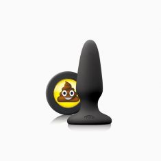 NS Novelties Mojis Plug #SHT Medium - средняя анальная пробка, 8х3,7 см (черный)