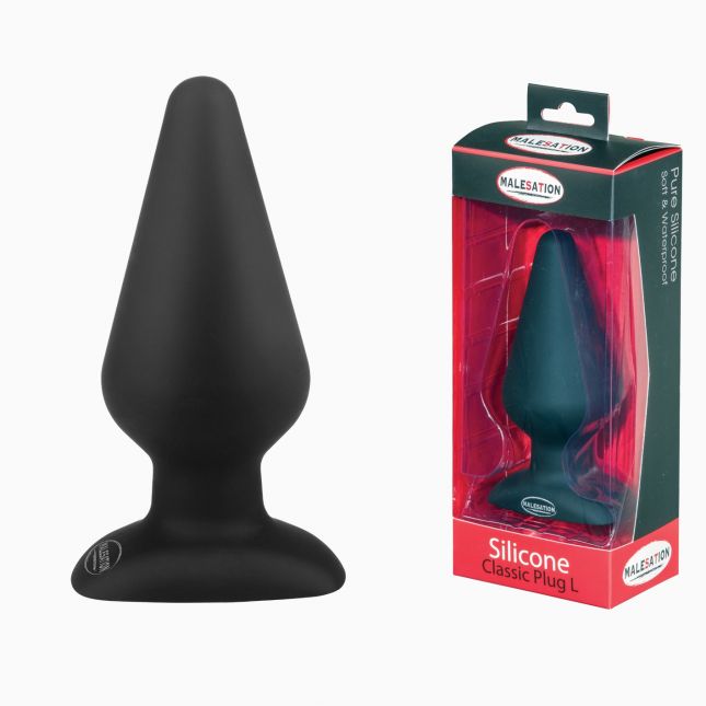 Анальна пробка - MALESATION Silicone Classic Plug, L