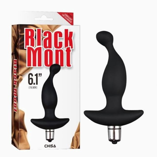 Анальна пробка - Black Mont Vibrating Vibro T1 6.1"