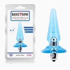 Анальна пробка - NICOLE'S Vibra Plug Blue
