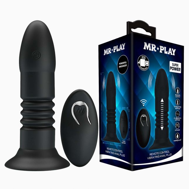 Анальна пробка - Mr.Play Remote Control Vibrating Anal Plug