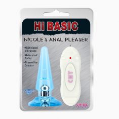 Анальна пробка - NICOLE'S Anal Pleaser Vibrations Blue