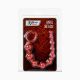 Анальная цепочка Black & Red By Toyfa, водонепроницаемая, ПВХ, красная, 31 см, ø 3 см