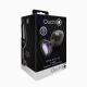 Анальна пробка - Ouch! Metal Butt Plug Large Gunmetal/Amethyst Purple