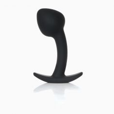 Анальна пробка - Silicone Black Curved Plug M