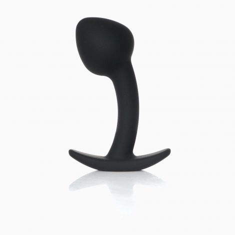 Анальна пробка - Silicone Black Curved Plug M
