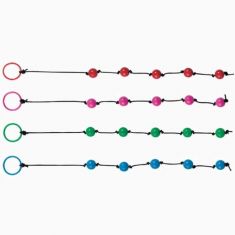 Анальные бусы ABS Plastic Anal Beads With String In A Pot Red OS