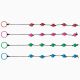 Анальные бусы ABS Plastic Anal Beads With String In A Pot Red OS