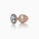 Анальна пробка - Jewellery Pearl Gold Plug Clear L