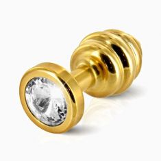 Анальна пробка із стразом Diogol ANNI Ano gold 25мм