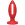 Doc Johnson Kink Lube Luge Premium Silicone Plug 4" - силиконовая анальная пробка, 9х3,81 см (красный)