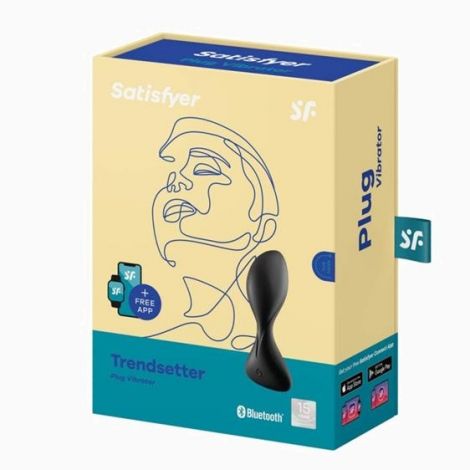 Анальна пробка - Satisfyer Trendsetter Black (App)