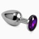 Анальна пробка - Heavy Metal Anal Plug Rosebud Classic S Purple
