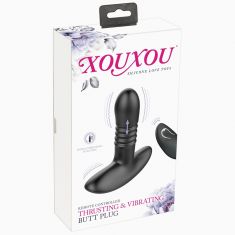 Анальна пробка - XouXou Thrusting & Vibrating Butt Plug Анальна пробка - XouXou Thrusting & Vibrating Butt Plug