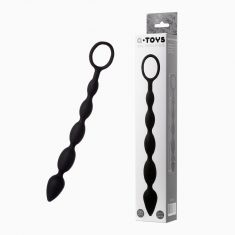 Анальная цепочка Toyfa A-Toys М, силикон, черный, 27,6см Анальная цепочка Toyfa A-Toys М, силикон, черный, 27,6см