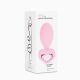 Анальна пробка - Silicone Anal Plug With Heart Crystal Base Pink
