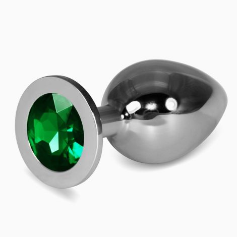 Анальна пробка - Heavy Metal Anal Plug Rosebud Classic L Green