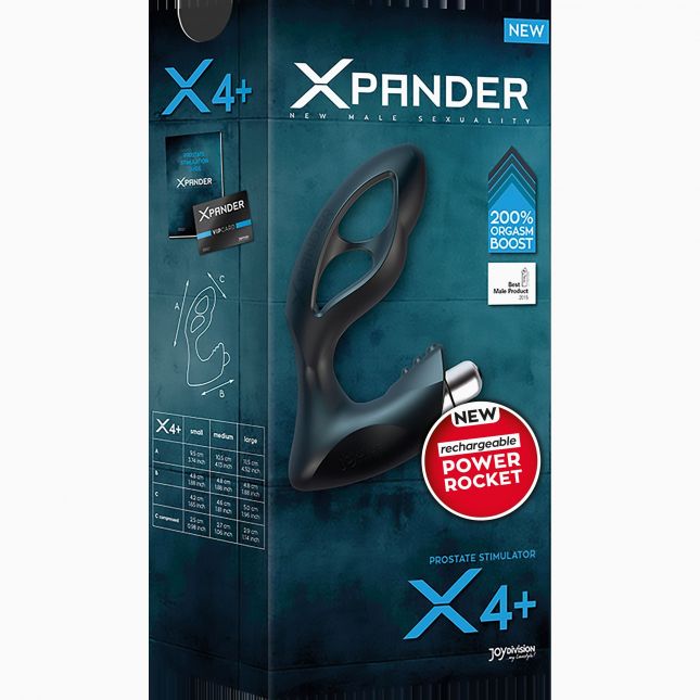 Масажер простати - XPANDER X4+, rechargeable PowerRocket, small