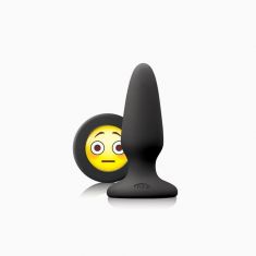 NS Novelties Mojis Plug #OMG Medium - средняя анальная пробка, 8х3,7 см (черный)