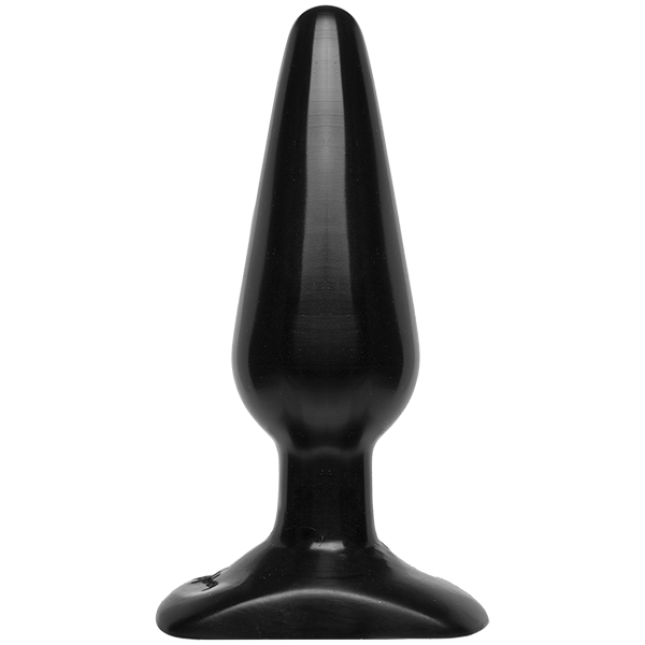 Анальна пробка Doc Johnson Smooth Classic Medium - Black, макс. діаметр 3,8 см